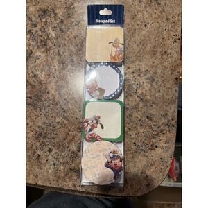 Disney Cruise Line Notepad Set Mickey Pluto Minnie Goofy Nautical Sticky Notes